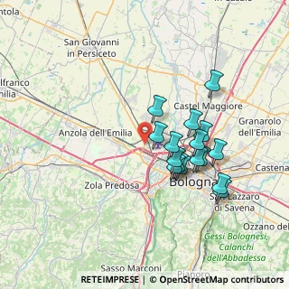 Mappa Strada Provinciale di Crevalcore, 40132 Bologna BO, Italia (6.37063)