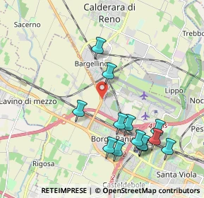 Mappa SP di Crevalcore, 40132 Bologna BO, Italia (2.14923)