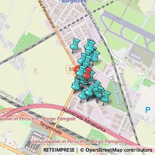 Mappa Strada Provinciale di Crevalcore, 40132 Bologna BO, Italia (0.24333)