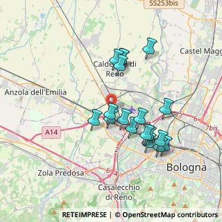 Mappa Strada Provinciale di Crevalcore, 40132 Bologna BO, Italia (3.34278)