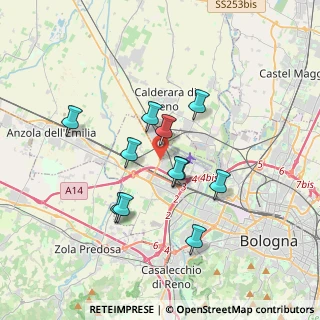 Mappa Strada Provinciale di Crevalcore, 40132 Bologna BO, Italia (3.04273)