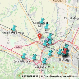 Mappa Strada Provinciale di Crevalcore, 40132 Bologna BO, Italia (5.2325)