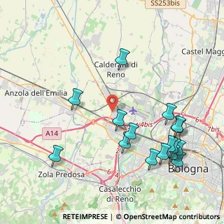 Mappa Strada Provinciale di Crevalcore, 40132 Bologna BO, Italia (4.80625)