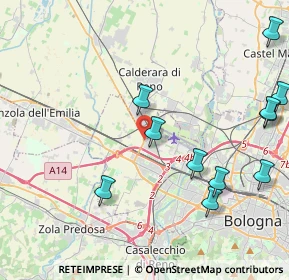 Mappa SP di Crevalcore, 40132 Bologna BO, Italia (5.4125)