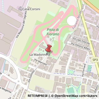 Mappa Via Gilles Villeneuve, 41042 Fiorano Modenese MO, Italia, 41042 Fiorano Modenese, Modena (Emilia Romagna)
