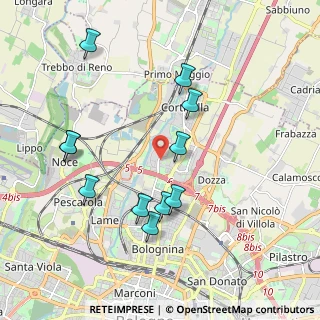 Mappa Via Giuseppe Rolli, 40128 Bologna BO, Italia (2.00545)