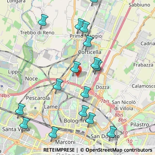 Mappa Via Giuseppe Rolli, 40128 Bologna BO, Italia (2.54313)