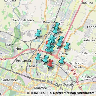 Mappa Via Giuseppe Rolli, 40128 Bologna BO, Italia (1.177)