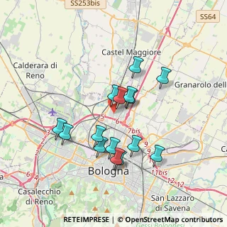 Mappa Via Giuseppe Rolli, 40128 Bologna BO, Italia (3.162)