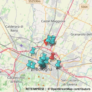 Mappa Via Giuseppe Rolli, 40128 Bologna BO, Italia (3.53722)