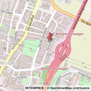 Mappa Via Giuseppe Brini, 32, 40128 Bologna, Bologna (Emilia Romagna)