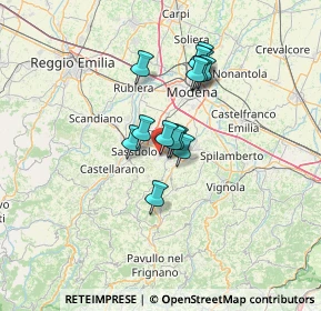 Mappa Via Nino Bixio, 41042 Fiorano Modenese MO, Italia (9.80714)