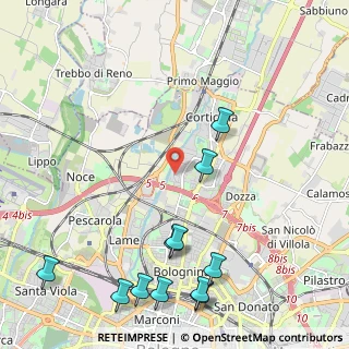 Mappa Via dei Caligari, 40129 Bologna BO, Italia (2.84182)