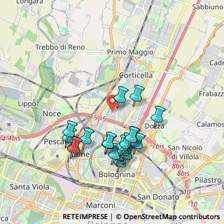 Mappa Via dei Caligari, 40129 Bologna BO, Italia (1.8345)