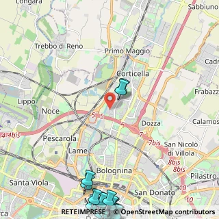 Mappa Via dei Caligari, 40129 Bologna BO, Italia (3.8815)
