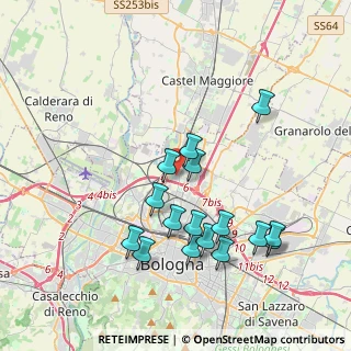 Mappa Via dei Caligari, 40129 Bologna BO, Italia (3.85563)