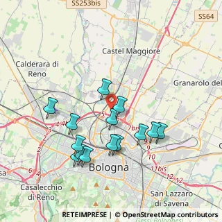 Mappa Via dei Caligari, 40129 Bologna BO, Italia (3.665)