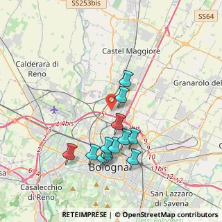 Mappa Via dei Caligari, 40129 Bologna BO, Italia (3.55583)