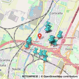 Mappa Via dei Caligari, 40129 Bologna BO, Italia (0.7885)