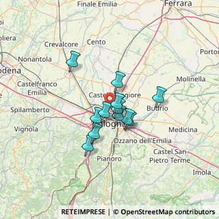 Mappa Via dei Caligari, 40129 Bologna BO, Italia (9.03667)