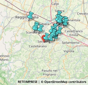 Mappa Via G.L.Spontini, 41049 Sassuolo MO, Italia (11.6515)