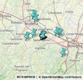 Mappa Via F. Roncati, 41057 Spilamberto MO, Italia (7.46)