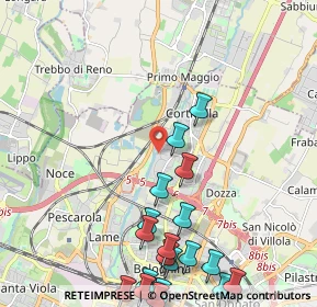 Mappa Via dei Lapidari, 40128 Bologna BO, Italia (2.9045)