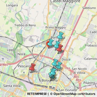Mappa Via dei Lapidari, 40128 Bologna BO, Italia (1.81417)