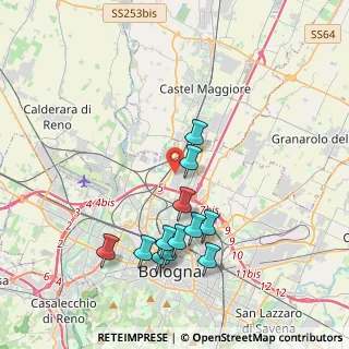 Mappa Via dei Lapidari, 40128 Bologna BO, Italia (3.87167)