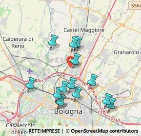 Mappa Via dei Lapidari, 40128 Bologna BO, Italia (3.73143)
