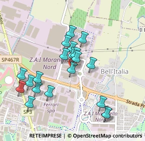 Mappa Via Eugenio Castellotti, 41053 Maranello MO, Italia (0.453)