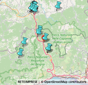 Mappa Via Angelo Serafino Rossi, 16013 Campo ligure GE, Italia (9.3405)