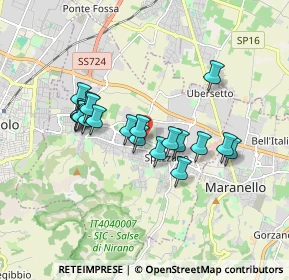 Mappa Via San Giovanni Evangelista 2° tronco, 41042 Fiorano Modenese MO, Italia (1.4925)