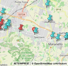 Mappa Via San Giovanni Evangelista 2° tronco, 41042 Fiorano Modenese MO, Italia (3.05533)