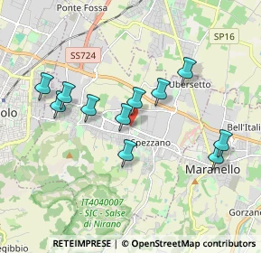 Mappa Via San Giovanni Evangelista 2° tronco, 41042 Fiorano Modenese MO, Italia (1.74727)