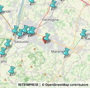 Mappa Via San Giovanni Evangelista 2° tronco, 41042 Fiorano Modenese MO, Italia (6.12632)