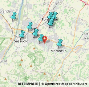 Mappa Via San Giovanni Evangelista 2° tronco, 41042 Fiorano Modenese MO, Italia (3.28545)