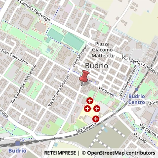 Mappa Via Leonida Bissolati, 53, 40054 Budrio BO, Italia, 40054 Budrio, Bologna (Emilia Romagna)