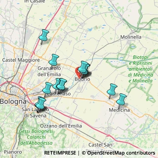 Mappa Via Romagnoli, 40054 Budrio BO, Italia (6.61611)