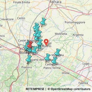 Mappa Via Giuseppe Massarenti, 40054 Budrio BO, Italia (12.83579)