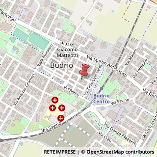 Mappa Via Guglielmo Marconi, 28, 40054 Budrio, Bologna (Emilia Romagna)