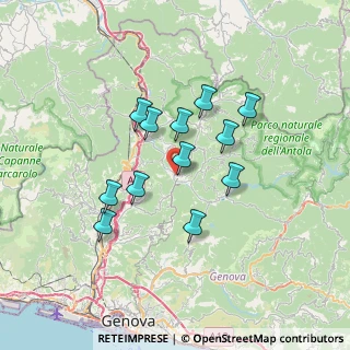 Mappa Via Circonvallazione, 16015 Casella GE, Italia (5.78667)