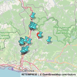 Mappa Via Circonvallazione, 16015 Casella GE, Italia (7.144)