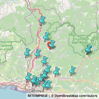 Mappa Via Circonvallazione, 16015 Casella GE, Italia (10.5815)
