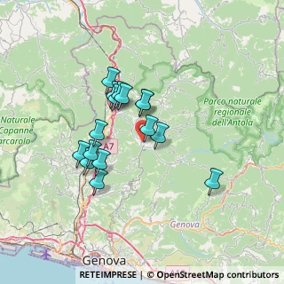 Mappa Via Circonvallazione, 16015 Casella GE, Italia (5.805)