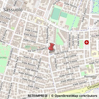 Mappa Via Rometta, 21, 41049 Sassuolo, Modena (Emilia Romagna)