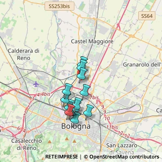 Mappa Via dell'Arcoveggio, 40126 Bologna BO, Italia (3.06385)