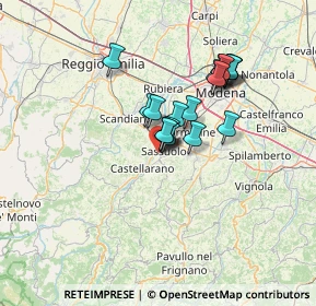 Mappa Via Muraglie, 41049 Sassuolo MO, Italia (10.16222)