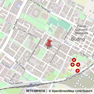 Mappa Via Achille Grandi, 32, 40054 Budrio, Bologna (Emilia Romagna)