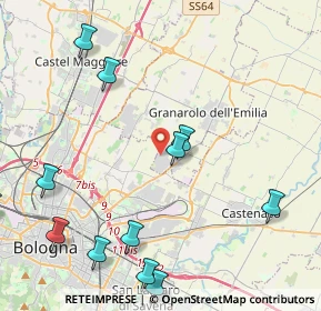 Mappa Via Gian Luigi Lazzari, 40057 Granarolo dell'Emilia BO, Italia (5.5675)